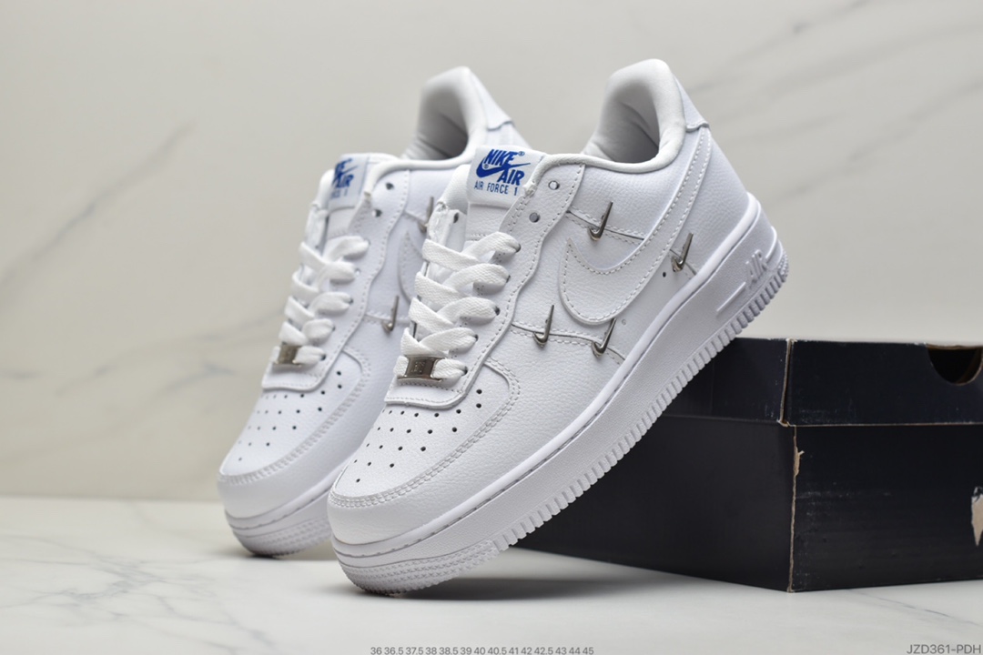 140 耐克 Air Force 1 Low ’泫雅同款四钩AF1白蓝空军1号板鞋CT1990-100