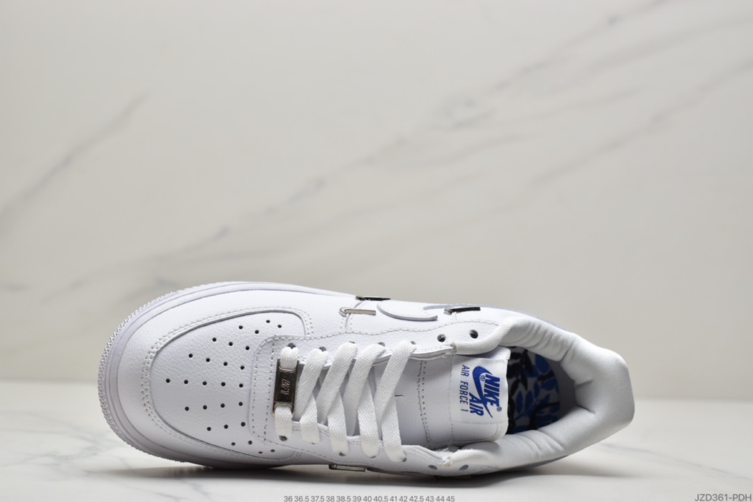 140 耐克 Air Force 1 Low ’泫雅同款四钩AF1白蓝空军1号板鞋CT1990-100