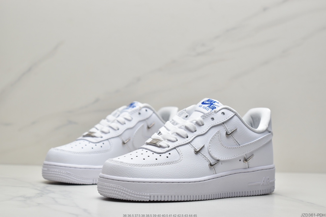 140 耐克 Air Force 1 Low ’泫雅同款四钩AF1白蓝空军1号板鞋CT1990-100