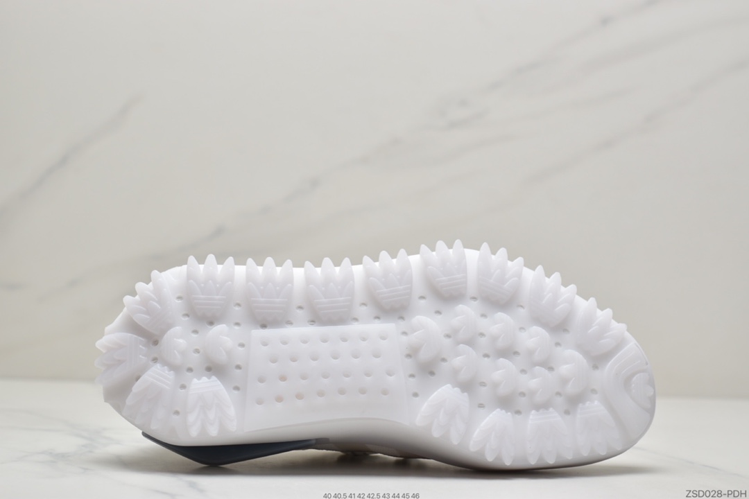 320  菲董上脚 Adidas 阿迪 NMD S_1 Edition ”Cloud White” S_1系列跑步鞋 GZ7900