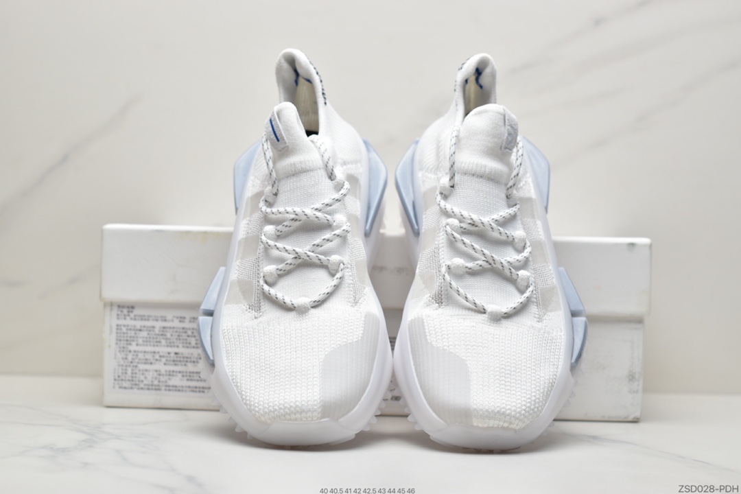 320  菲董上脚 Adidas 阿迪 NMD S_1 Edition ”Cloud White” S_1系列跑步鞋 GZ7900