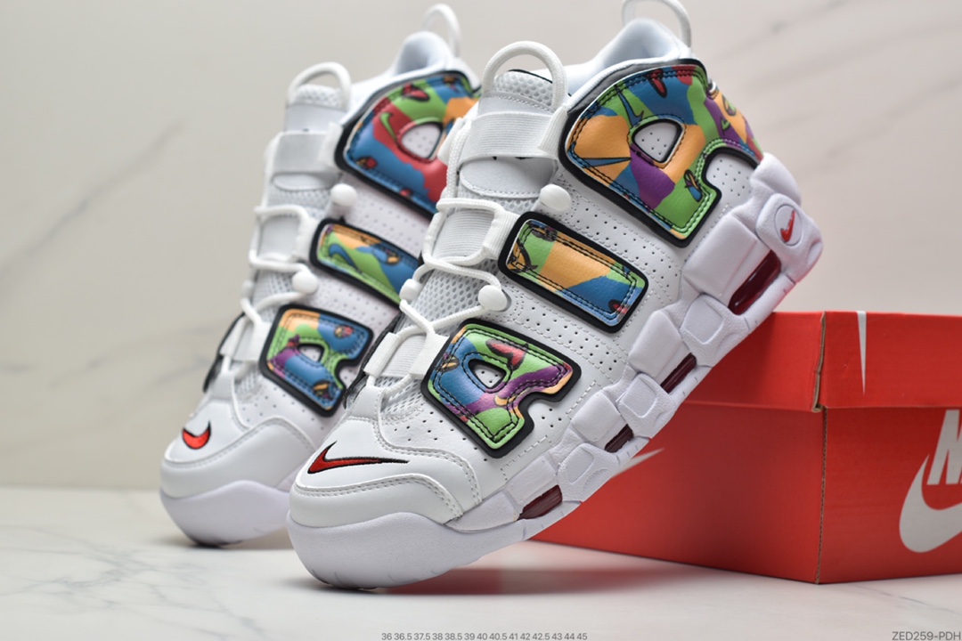 250 耐克Nike Air More Uptempo ’96 OG 皮蓬大AIR 多彩涂鸦配色DM8150-100