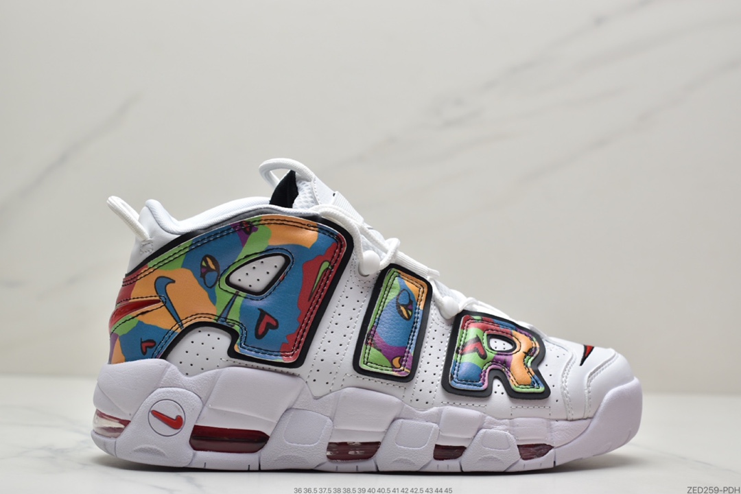 250 耐克Nike Air More Uptempo ’96 OG 皮蓬大AIR 多彩涂鸦配色DM8150-100