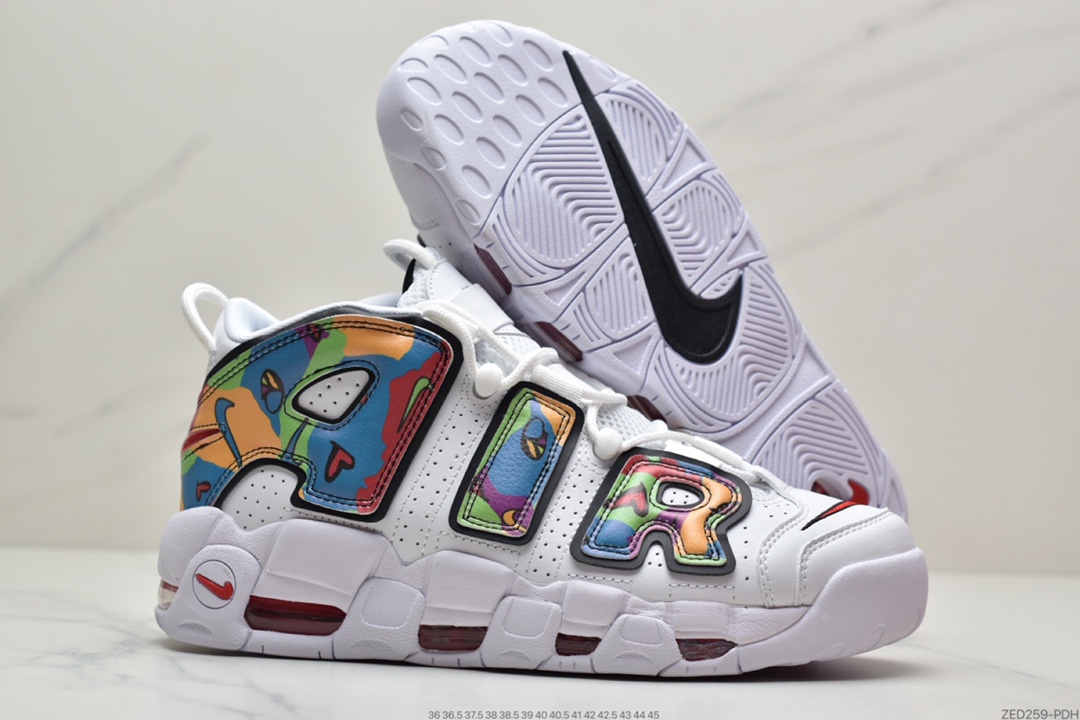 250 耐克Nike Air More Uptempo ’96 OG 皮蓬大AIR 多彩涂鸦配色DM8150-100