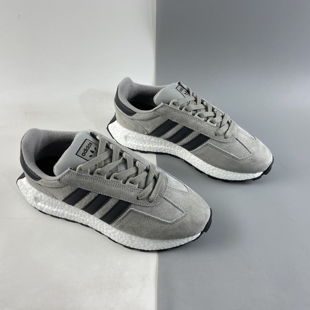 P200  Adidas  Retropy E5 爆米花中底复古运动休闲跑步鞋 GW7455