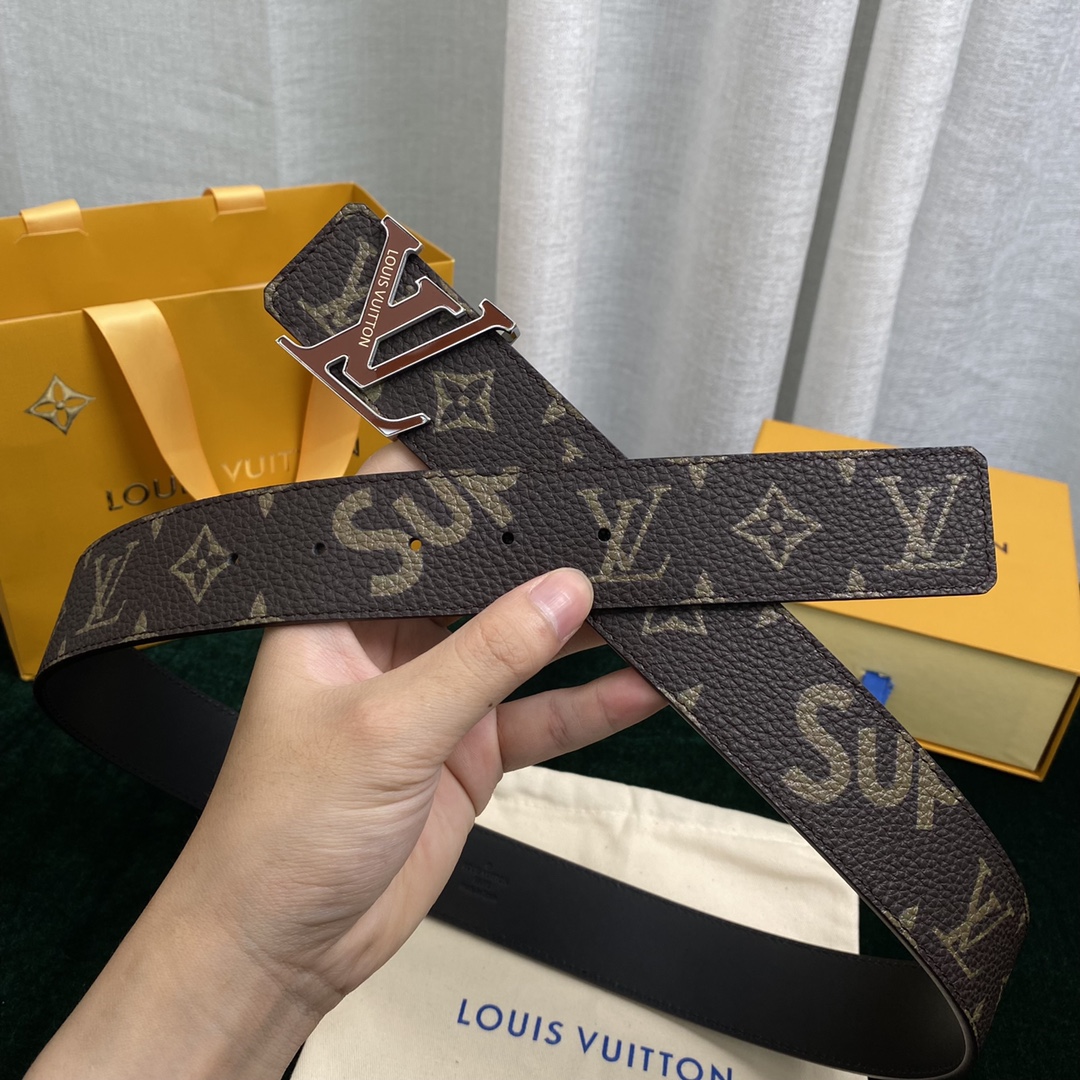 Louis Vuitton Belts Calfskin Cowhide