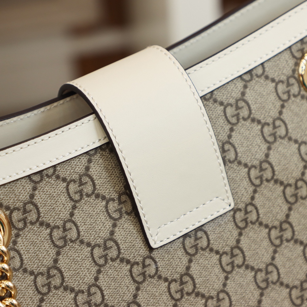GUCCI 𝐏𝐚𝐝𝐥𝐨𝐜𝐤系列中号肩背包 479197白色