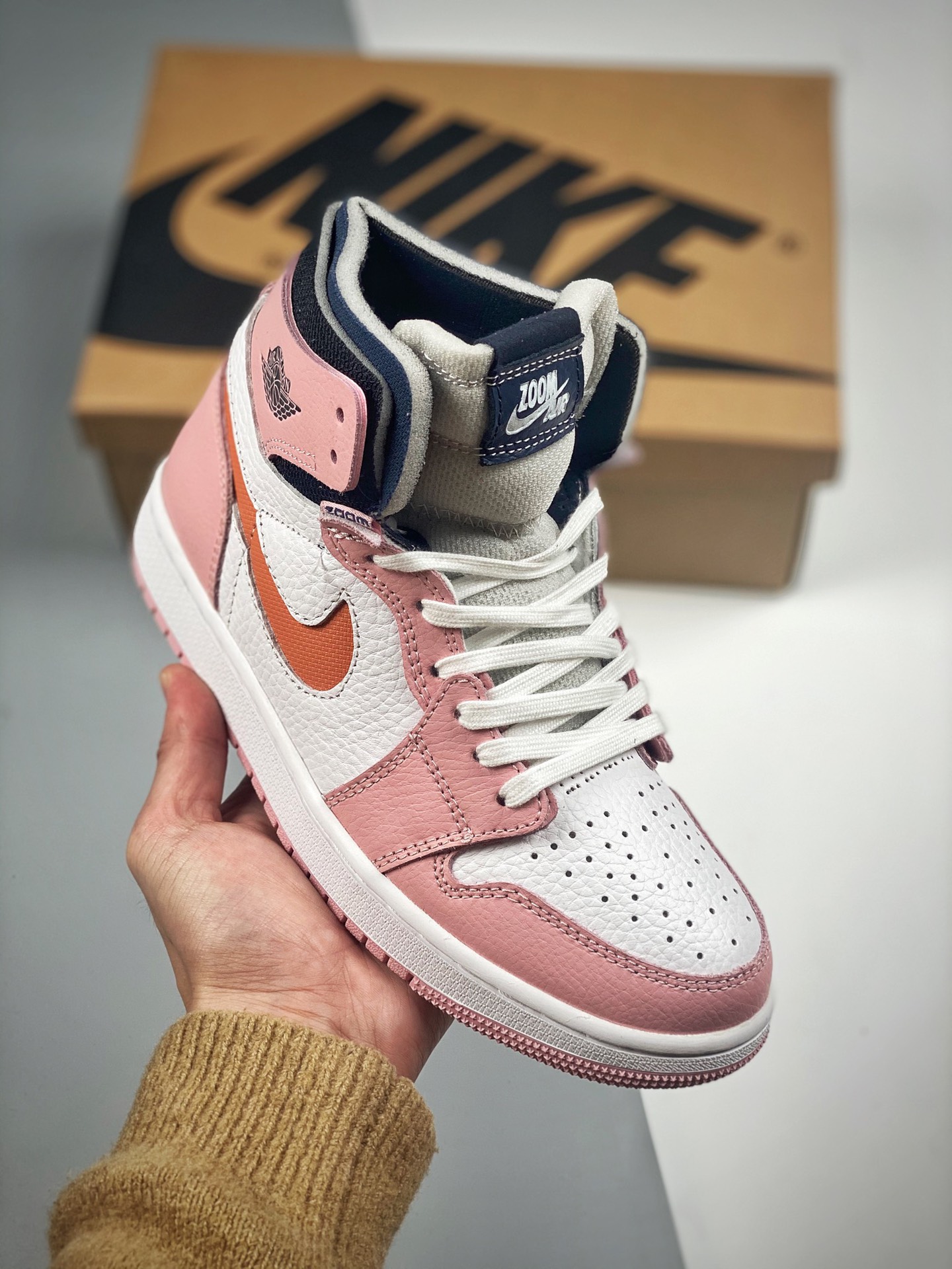 Nivel Original de Fábrica Grande Primer Lanzamiento Real 💥 Air Jordan 1 Zoom Air CMFT Material Reflectante 3M de la Mi…