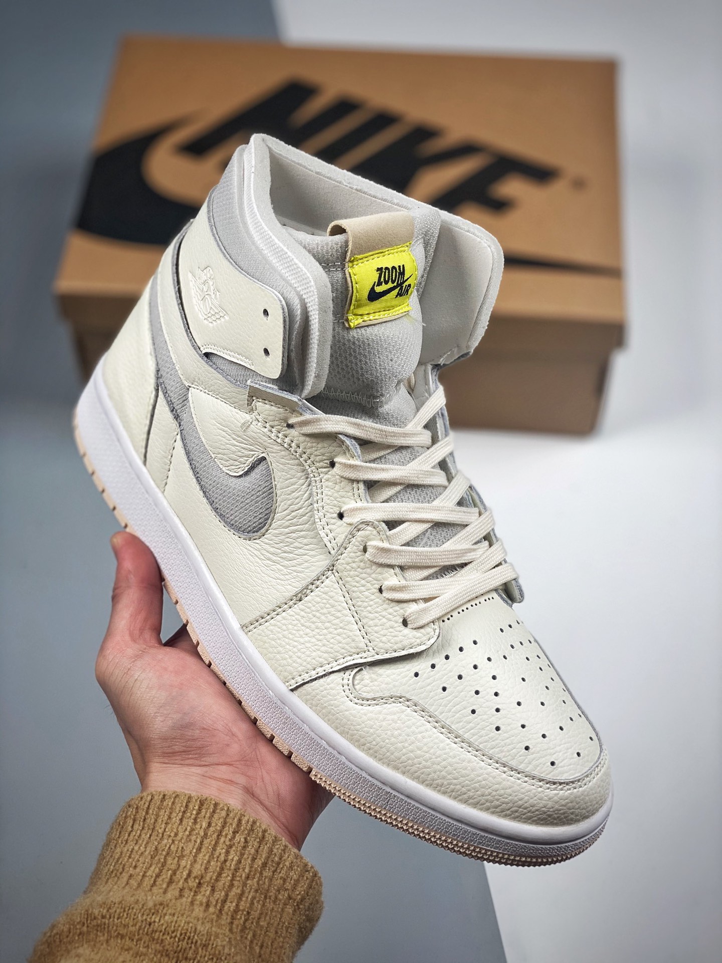 Nivel Original de Fábrica Grande Primer Lanzamiento Real 💥 Air Jordan 1 Zoom Air CMFT Material Reflectante 3M de la Mi…