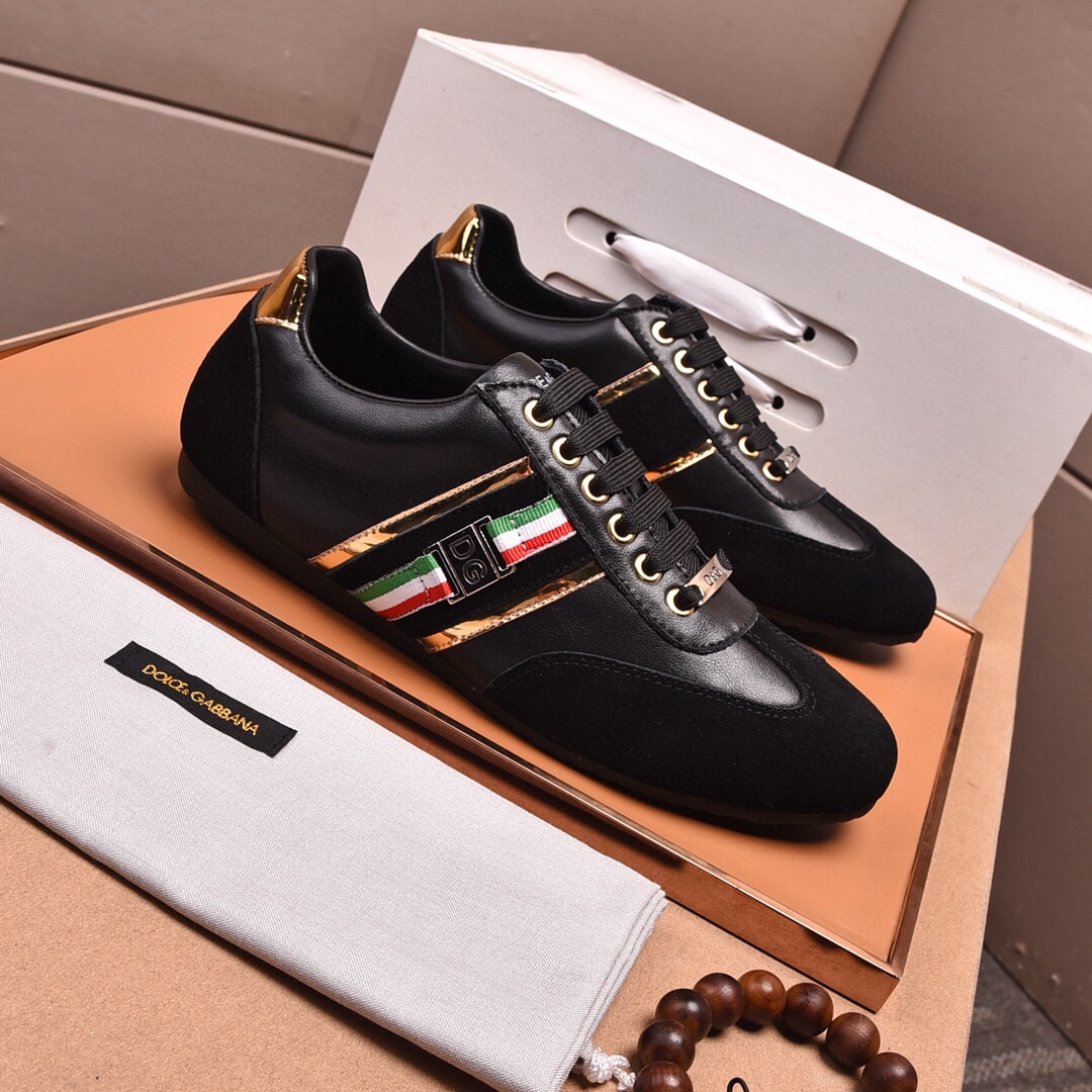 precio de fábrica "DOLCE & GABBANA [Dolce & Gabbana] de alta calidad . Low-top casual DG zapatos de 
