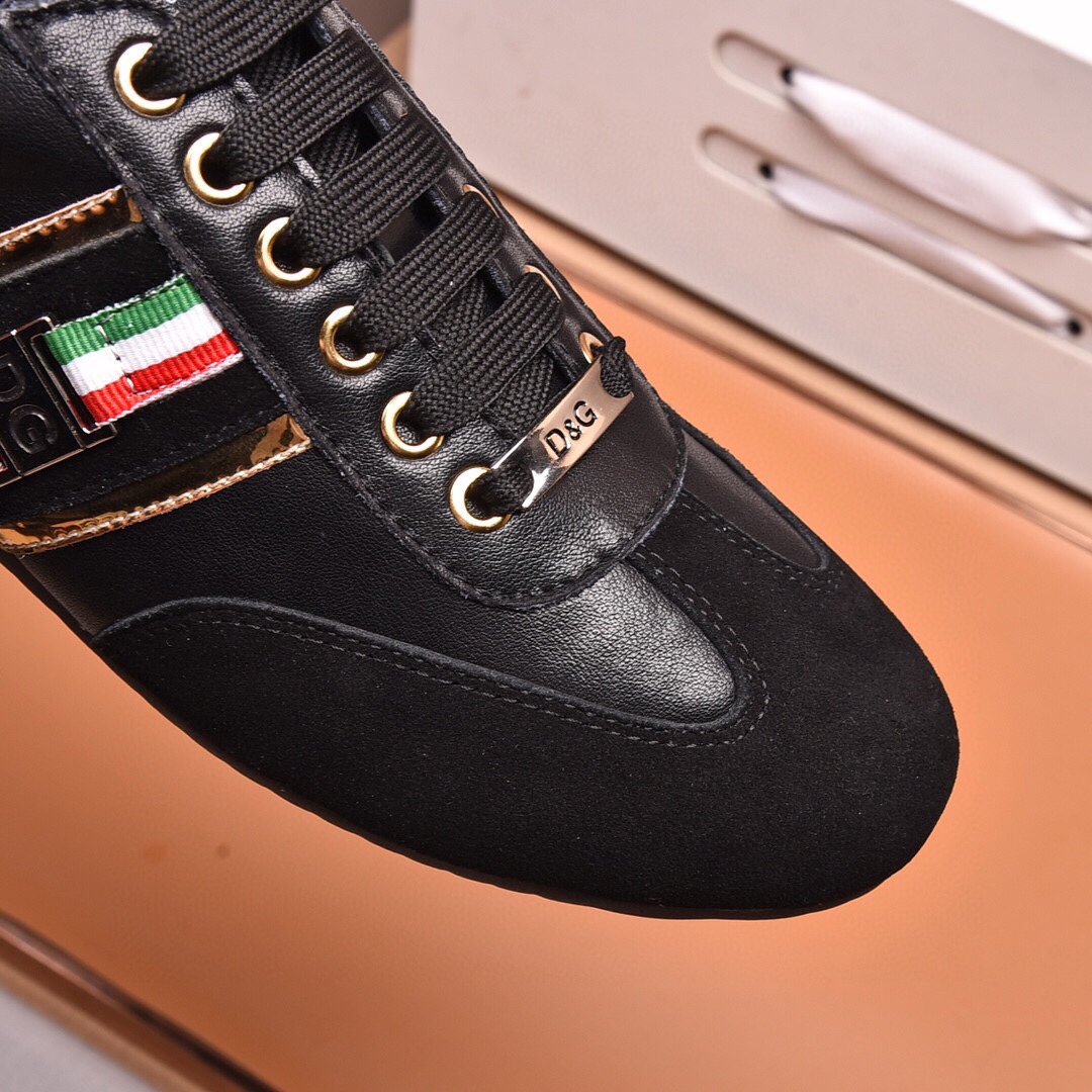 precio de fábrica "DOLCE & GABBANA [Dolce & Gabbana] de alta calidad . Low-top casual DG zapatos de 