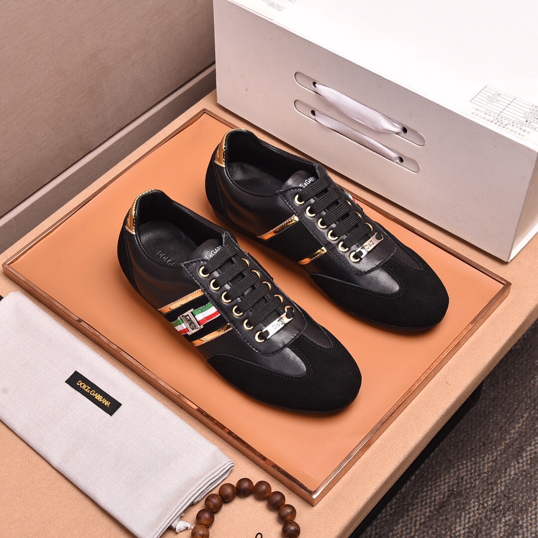 precio de fábrica "DOLCE & GABBANA [Dolce & Gabbana] de alta calidad . Low-top casual DG zapatos de