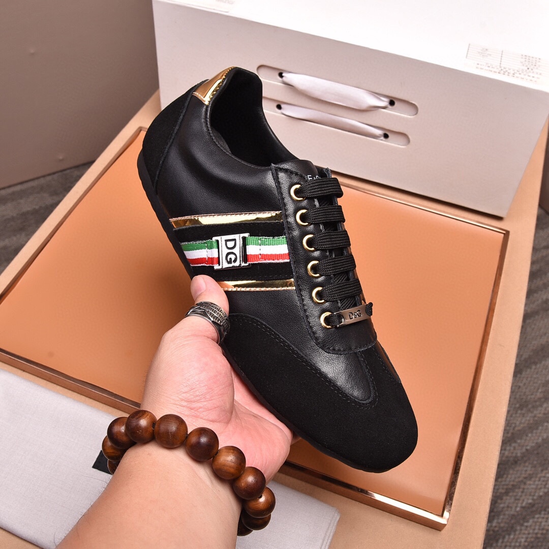 precio de fábrica "DOLCE & GABBANA [Dolce & Gabbana] de alta calidad . Low-top casual DG zapatos de 