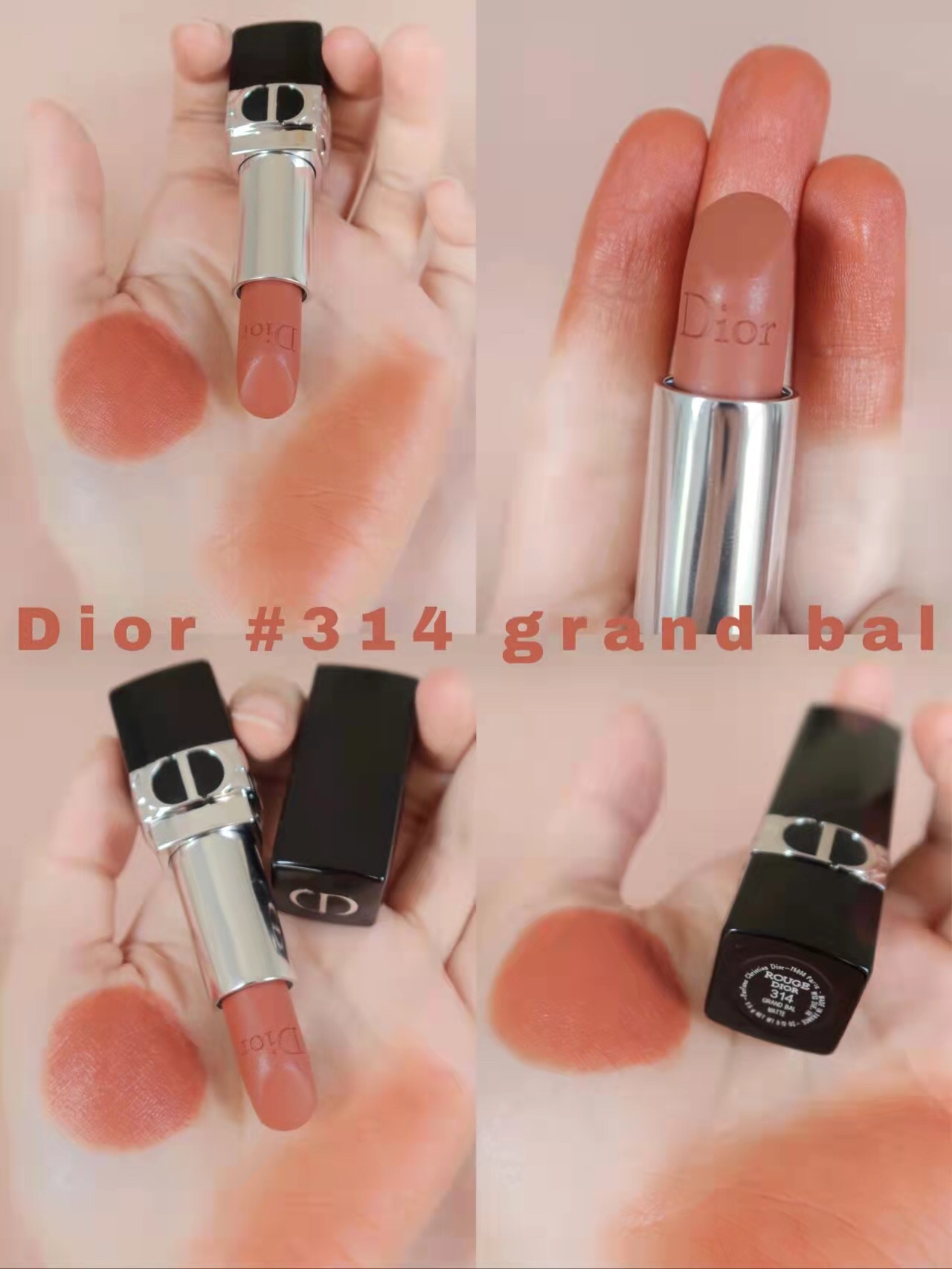 Dior Rouge Dior Lipstick - #314 Grand Bal - Caramel Nude Shade 7 i1636349926 2580 6