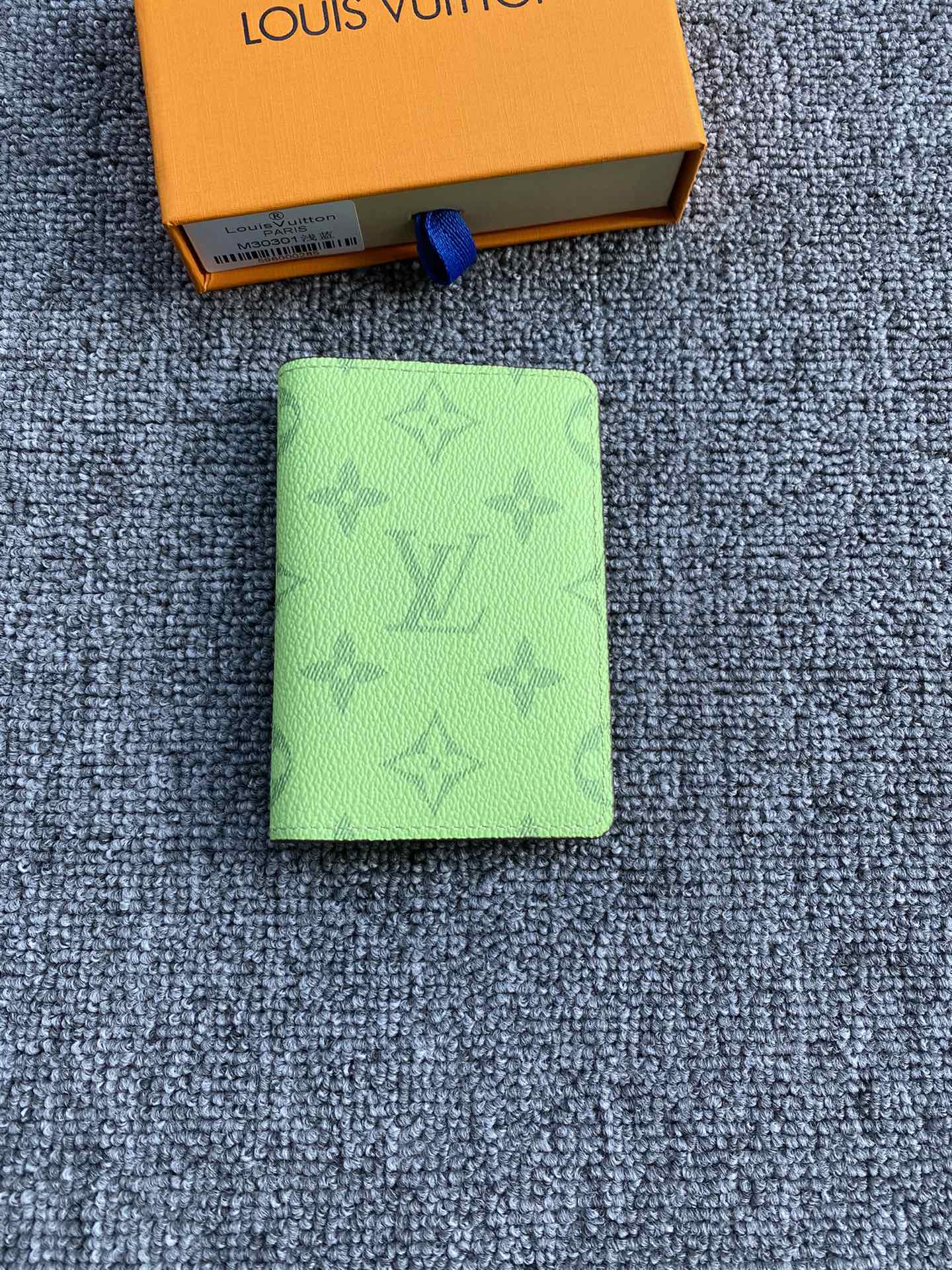 Leather card holder back view
