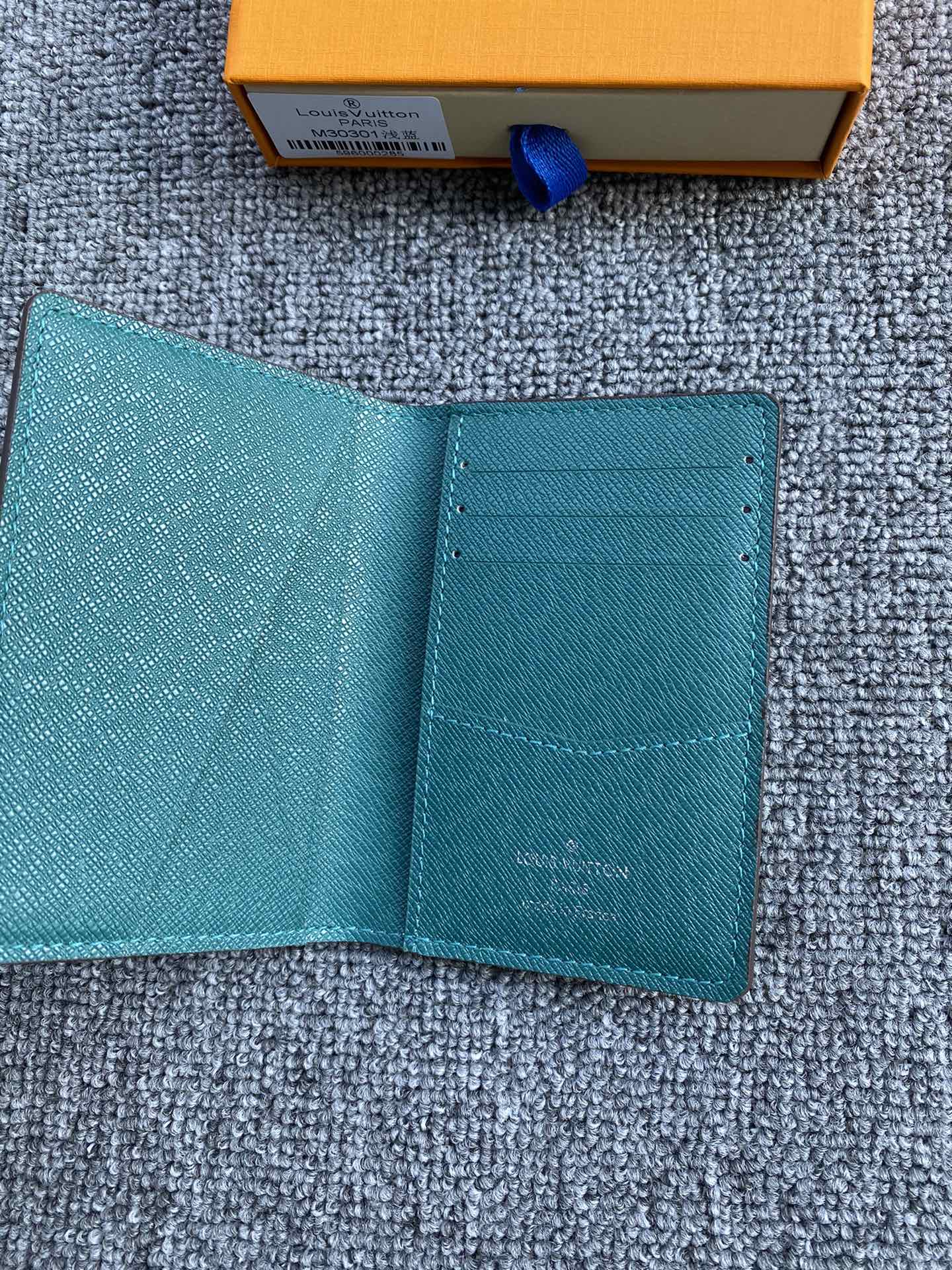 Luxury leather card case in a pocket