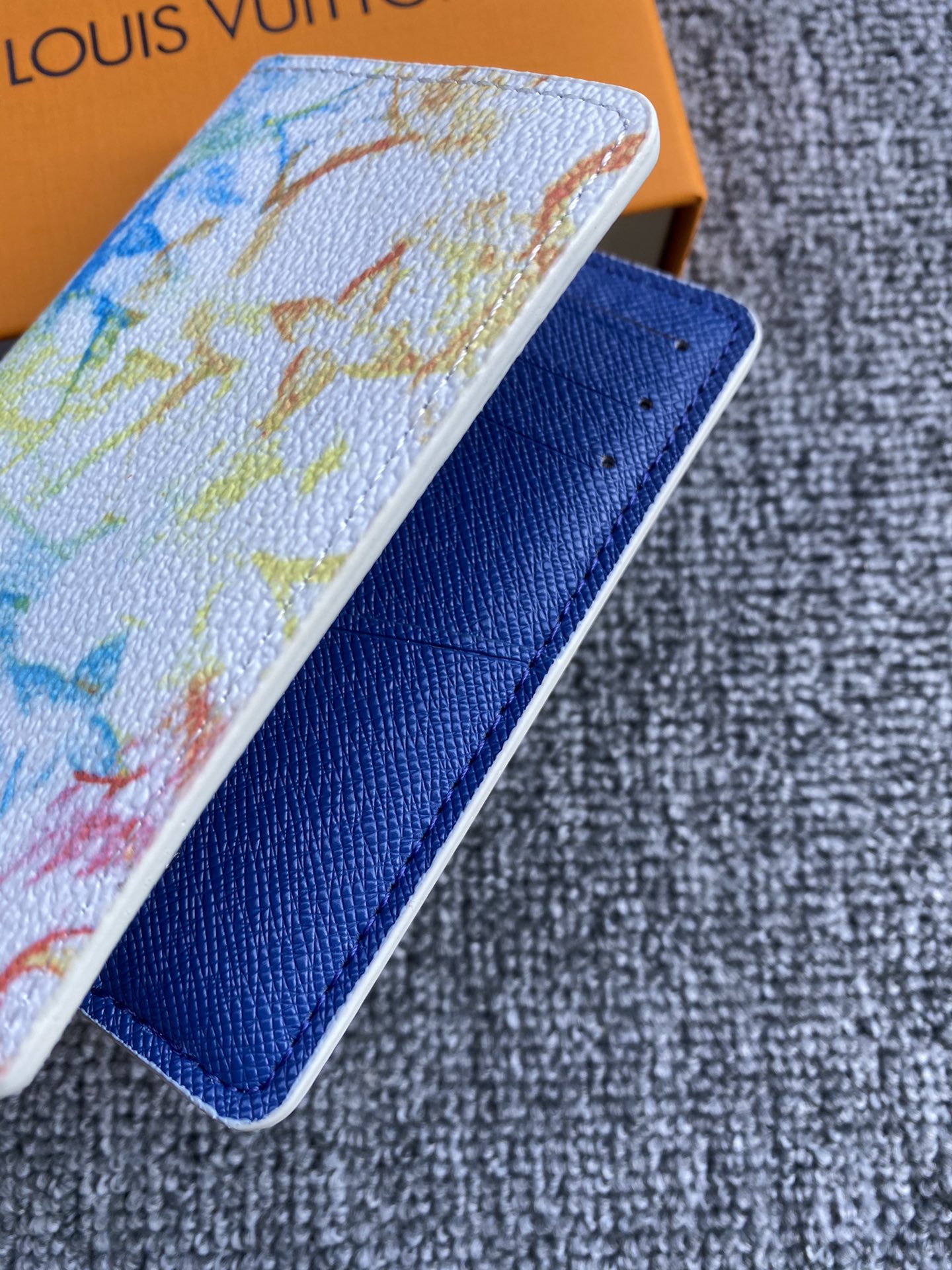 Elegant leather card holder in bag