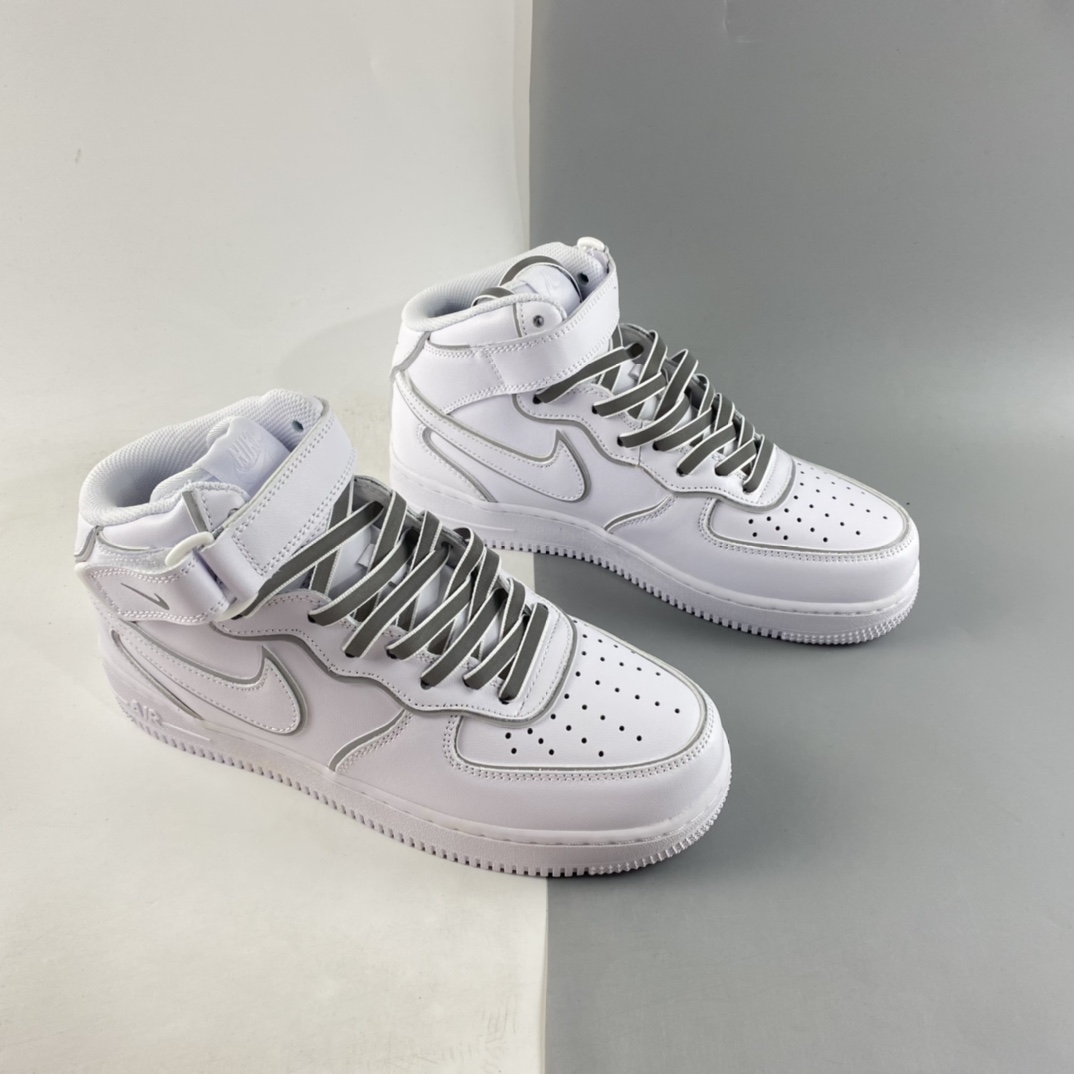 P260  Nike Air Force 1 Mid 3M反光变色龙空军一号369733-809
