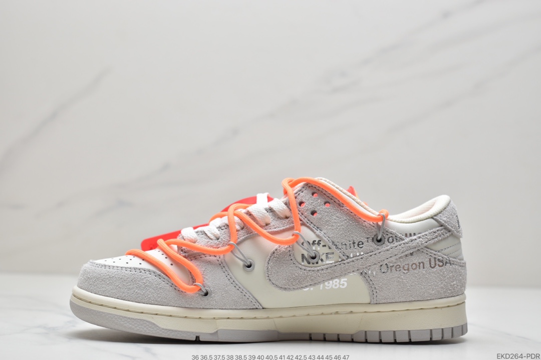 380 Off-White x Nike Dunk Low NO.3白鞋带DM1602-118