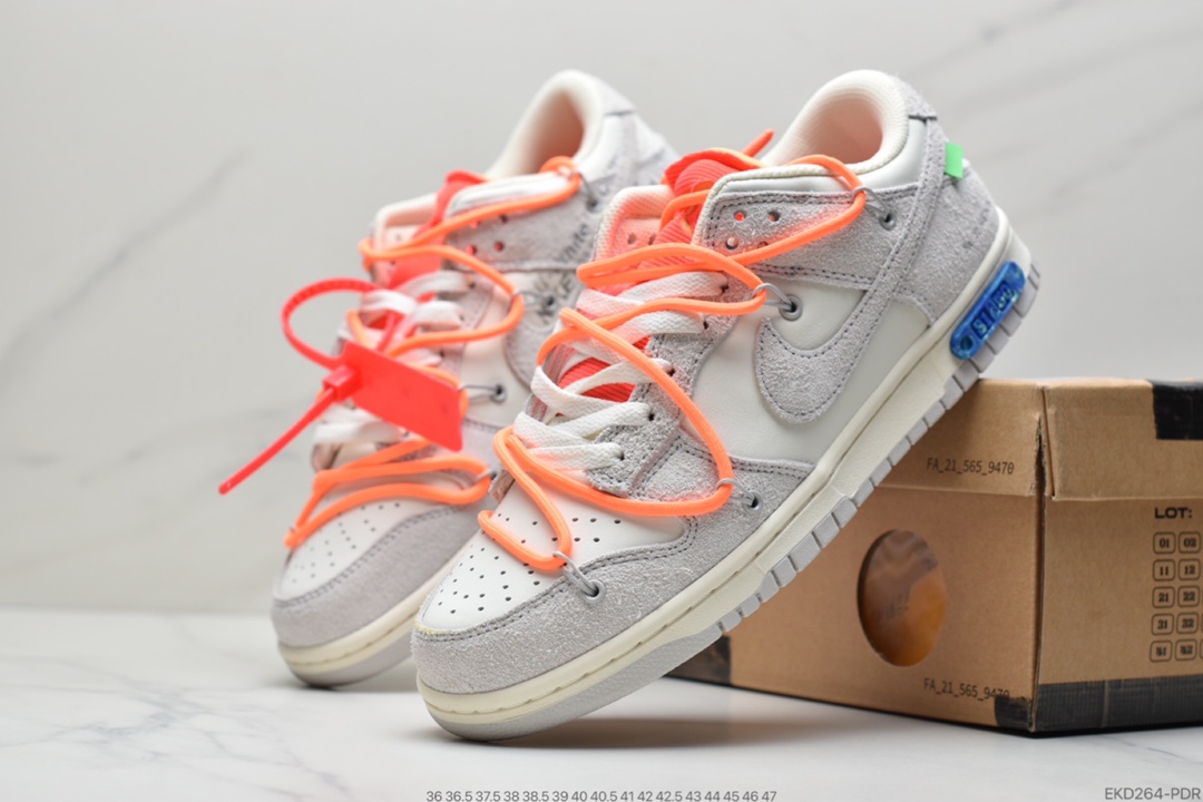 380 Off-White x Nike Dunk Low NO.3白鞋带DM1602-118