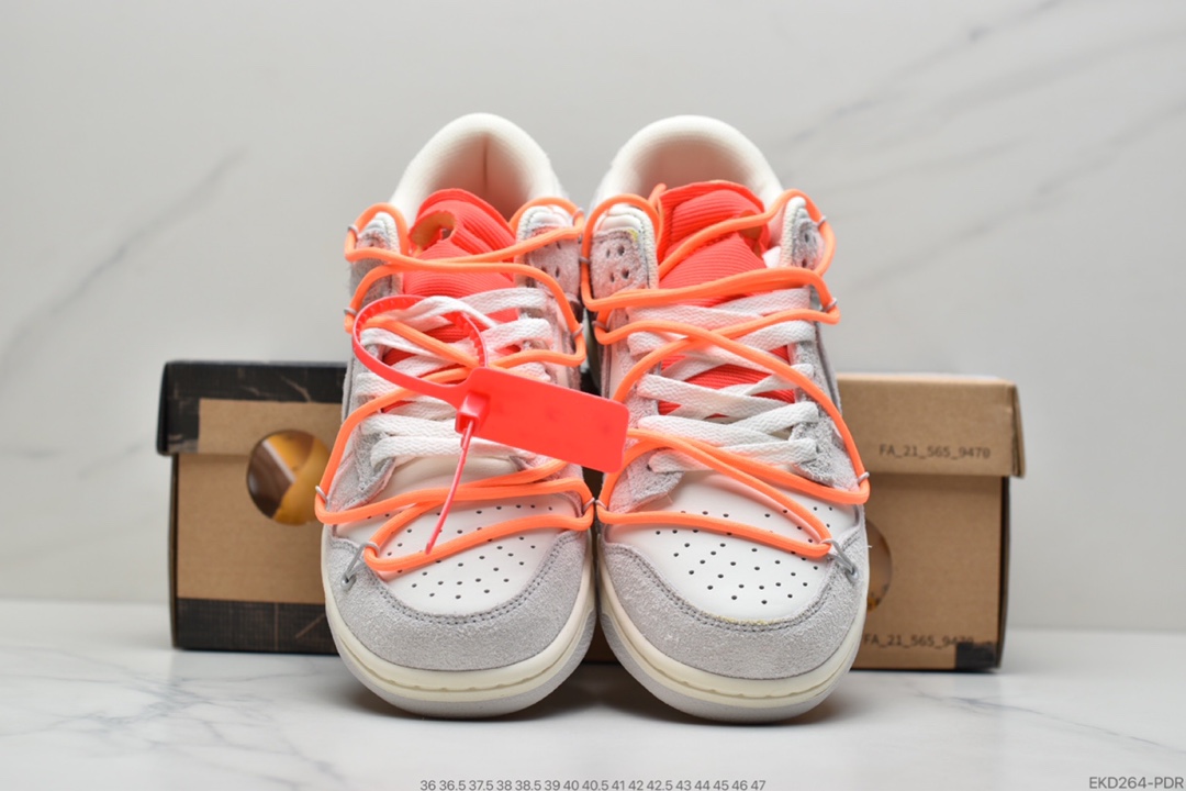 380 Off-White x Nike Dunk Low NO.3白鞋带DM1602-118