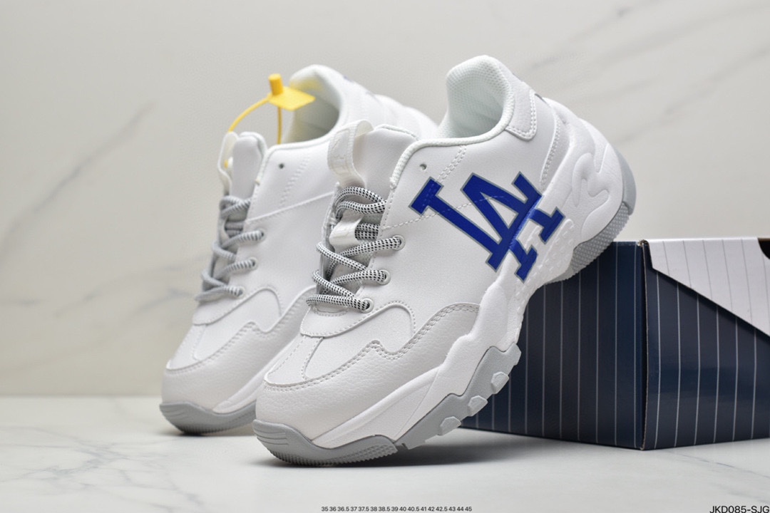 160 韩国SS19限定发售NY美国榄球洋基队限定 x MLB Big Ball Chunky A Running厚底慢跑鞋