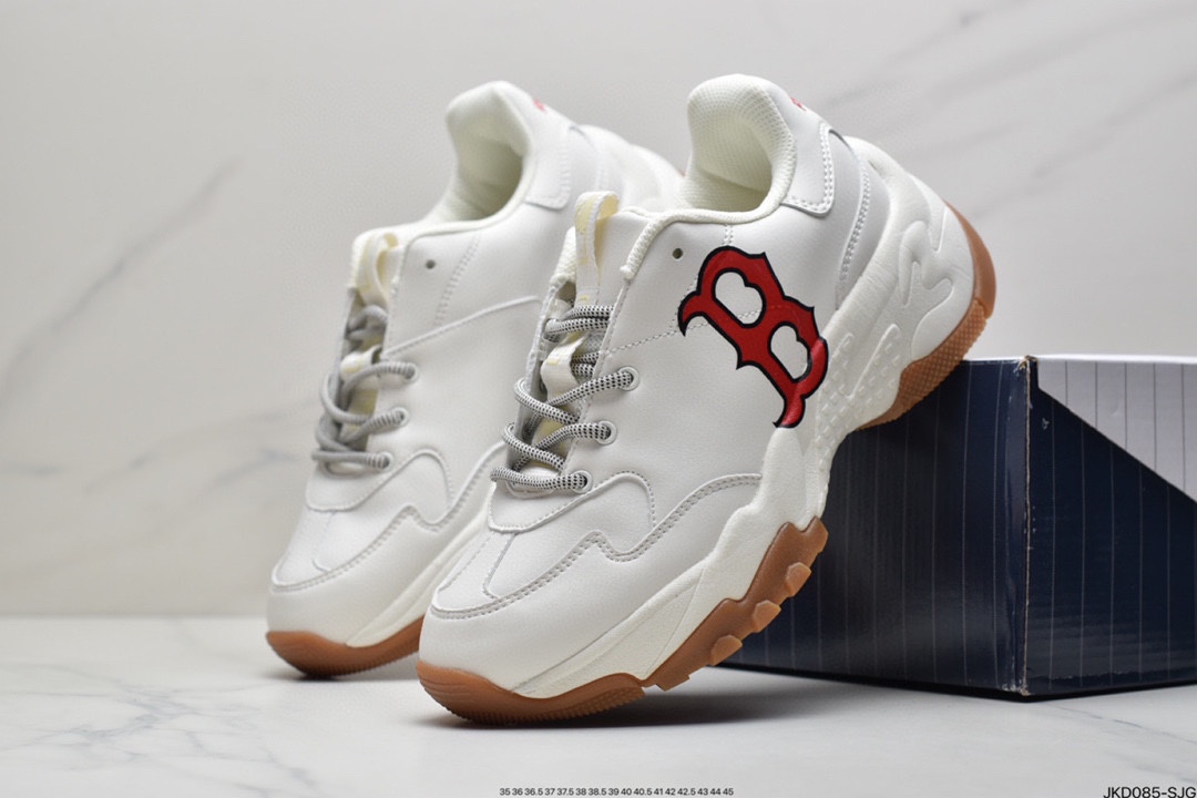 160 韩国SS19限定发售NY美国榄球洋基队限定 x MLB Big Ball Chunky A Running厚底慢跑鞋