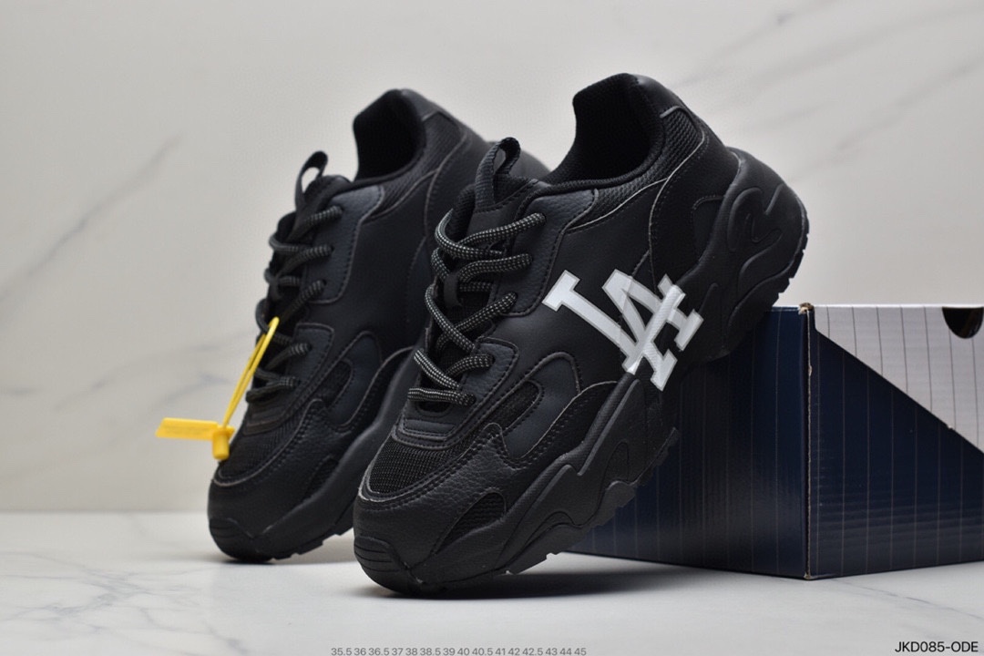 160 韩国SS19限定发售NY美国榄球洋基队限定 x MLB Big Ball Chunky A Running厚底慢跑鞋