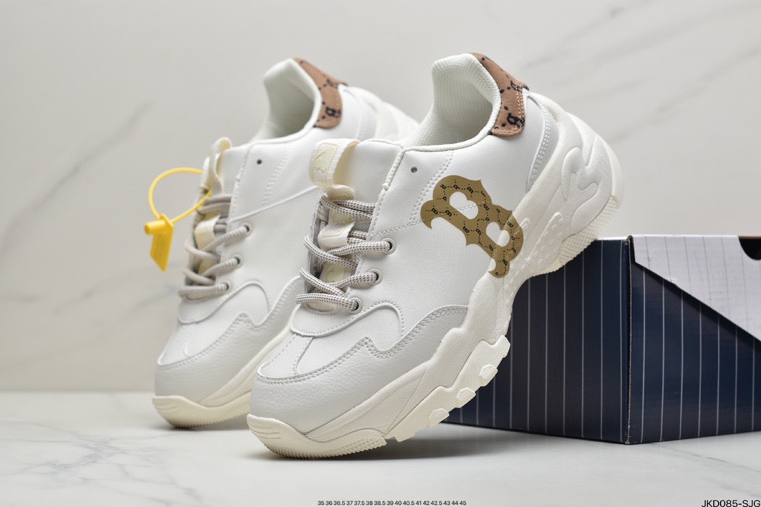 160 韩国SS19限定发售NY美国榄球洋基队限定 x MLB Big Ball Chunky A Running厚底慢跑鞋