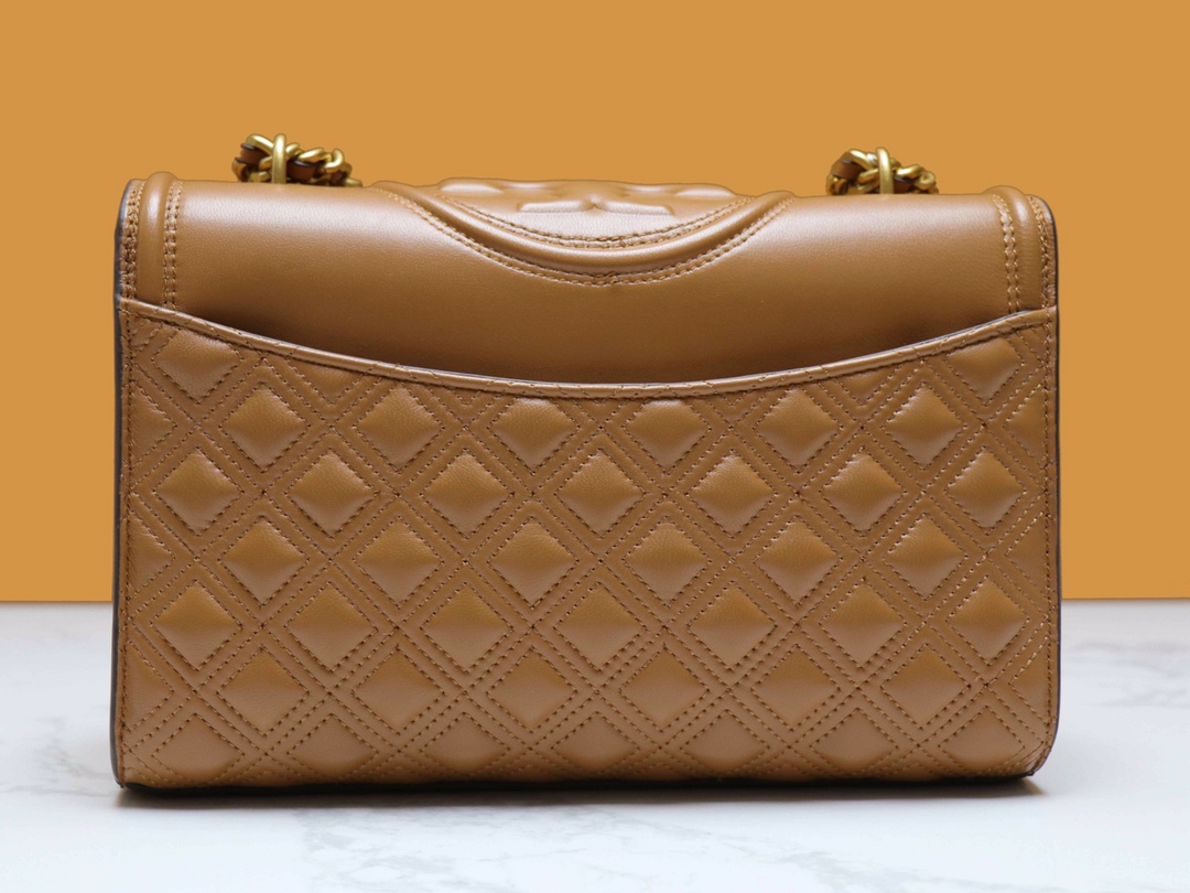 Tory Burch TB76997 新款Fleming羊皮菱格链条包
