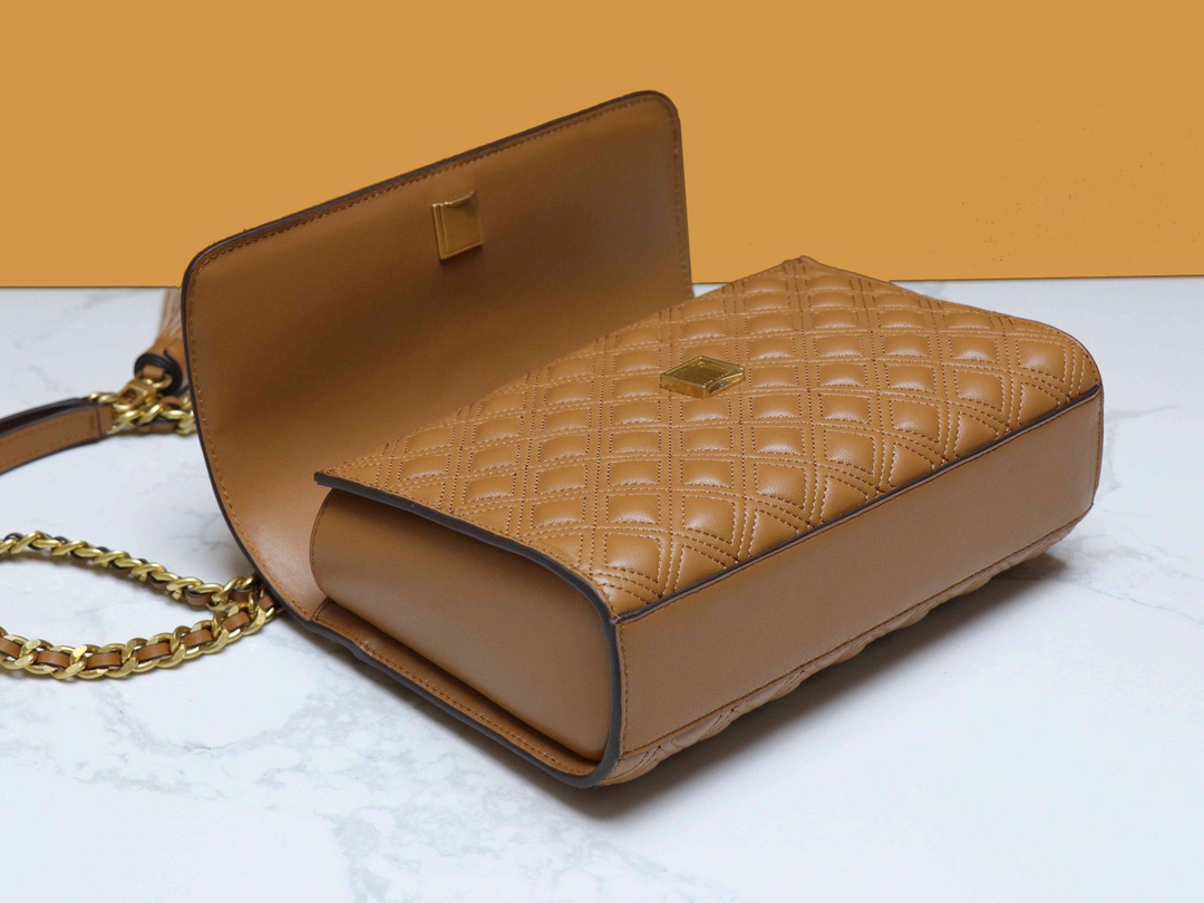 Tory Burch TB76997 新款Fleming羊皮菱格链条包