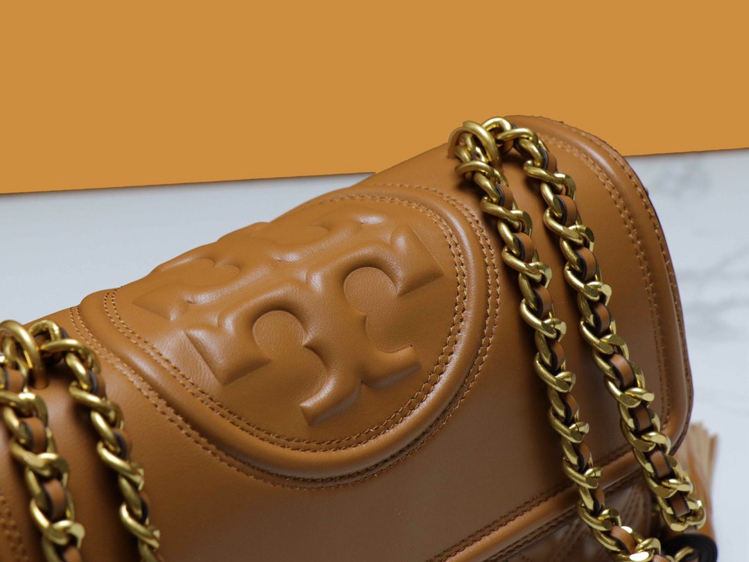 Tory Burch TB76997 新款Fleming羊皮菱格链条包