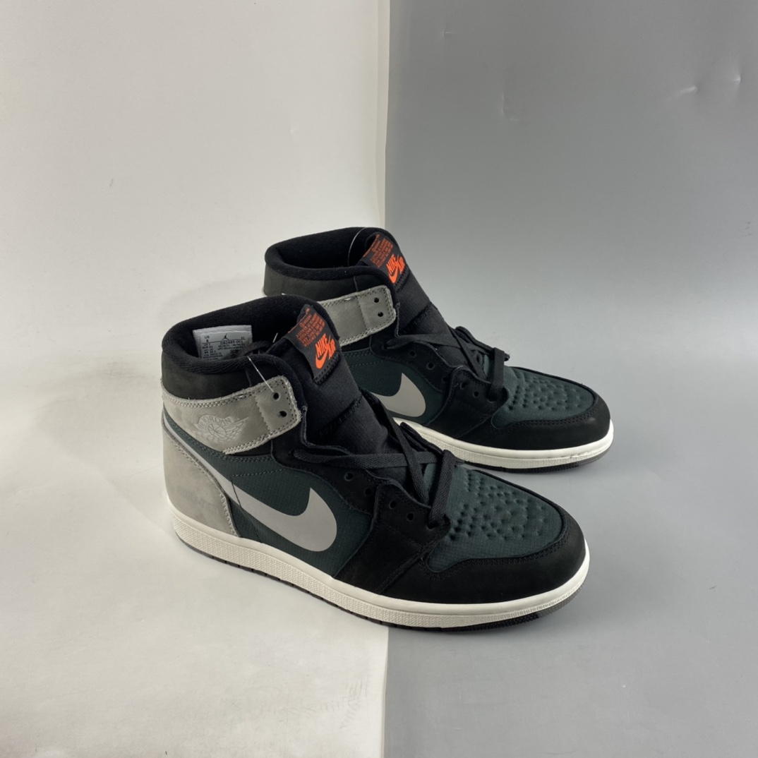 P280  Air Jordan 1 Retro AJ1 乔1高级黑灰 3M反光高帮篮球鞋 DB2889-001