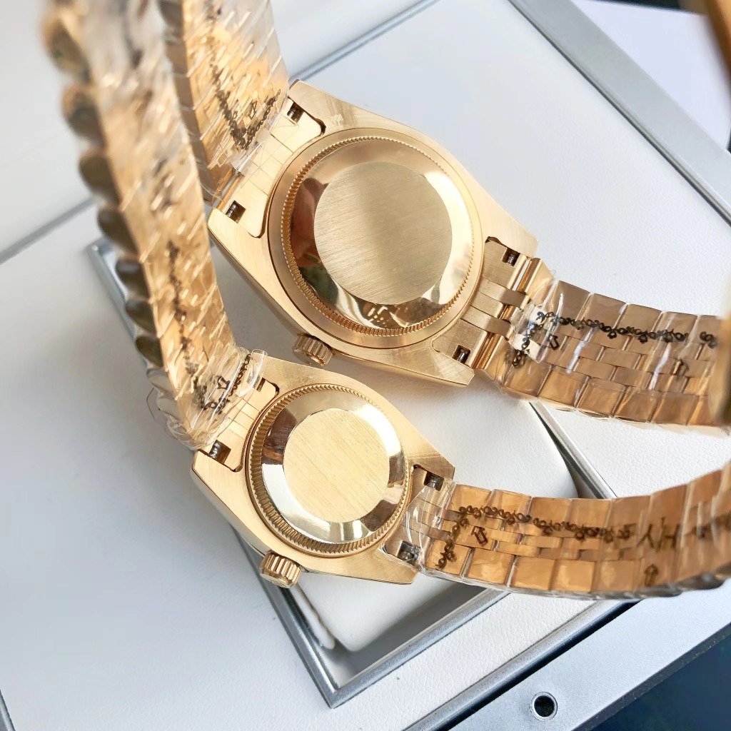 劳力士女装日志型香槟色纪念花纹蚝式表带拿货价细节欣赏