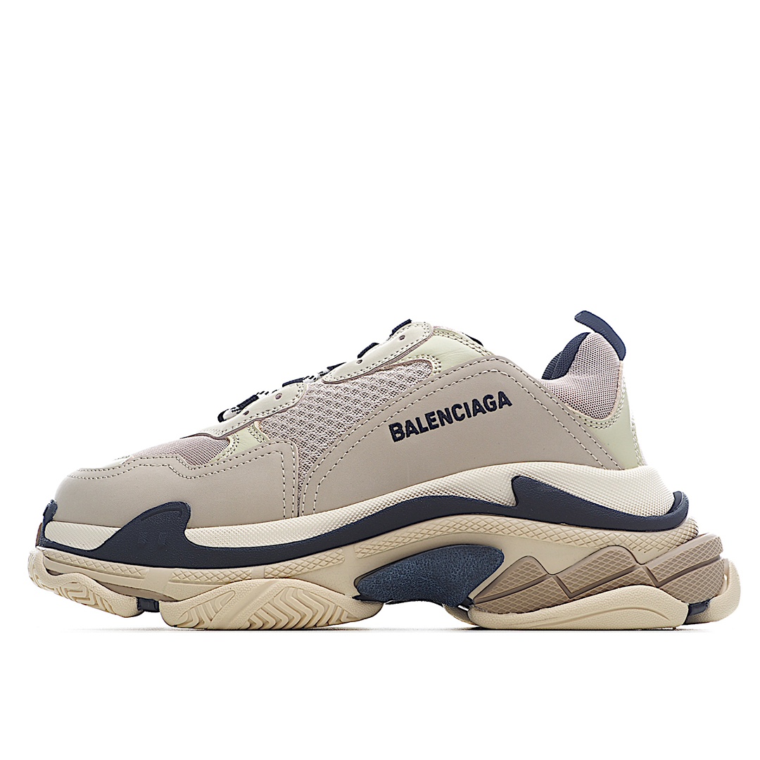 J5 公司级原盒Balenciaga  Triple S 巴黎世家老爹鞋 1.0八层底 突破不可能 首发原底八层组合巴黎世家 不做任何对比 眼见为实 组合细节最接近原版原底八层组合 首家实现原档电绣同步公司 字体对位不连线 TPU原模亮底 透气孔厚度均匀 完美公司玩家 艺术家 欢迎细节鉴赏配套布袋、鞋带、合格证齐全