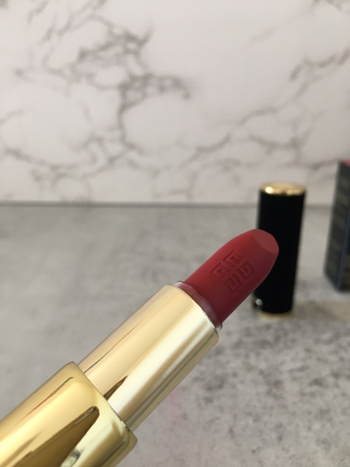 Givenchy Le Rouge Deep Velvet Lipstick - N37 Rouge Grainé - Luxurious Matte Finish 5 i1636515031 8282 3