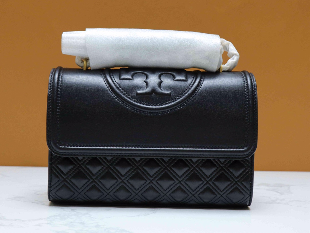 Tory Burch TB76997 新款Fleming羊皮菱格链条包