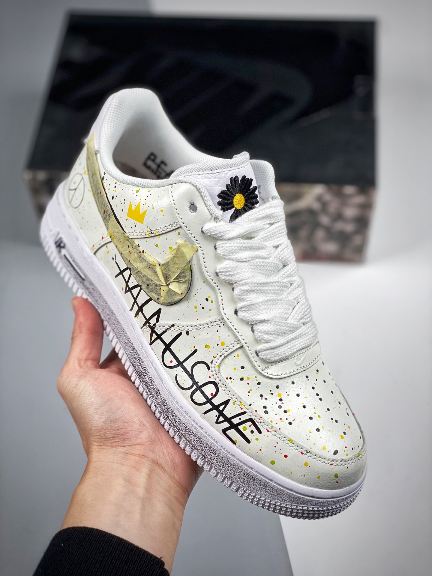 Nike Air Force 1 07 colaboración G-Dragon, horma y plantilla originales, crea el estilo auténtico de Air Force, enfocad…