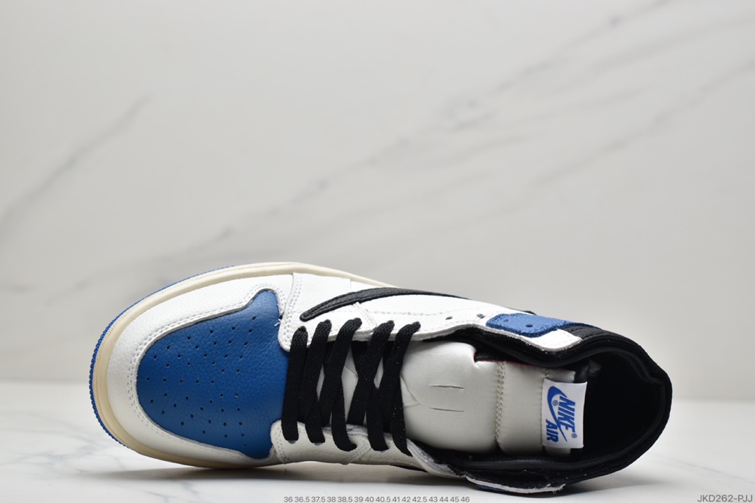 160 fragment design x Travis Scott x Nike Air Jordan 1 High OG SP”Military Blue”  DH3227-105
