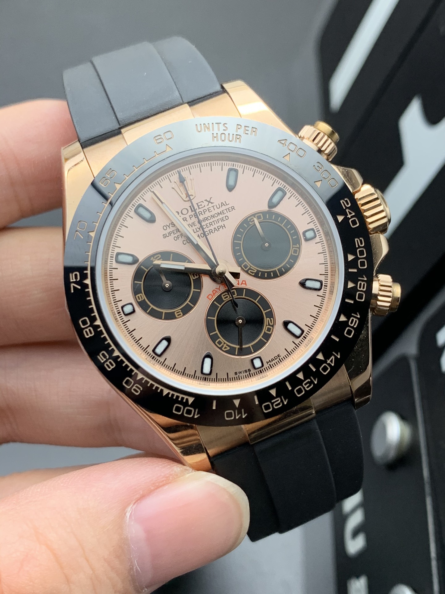 Rolex 7750玫瑰金迪