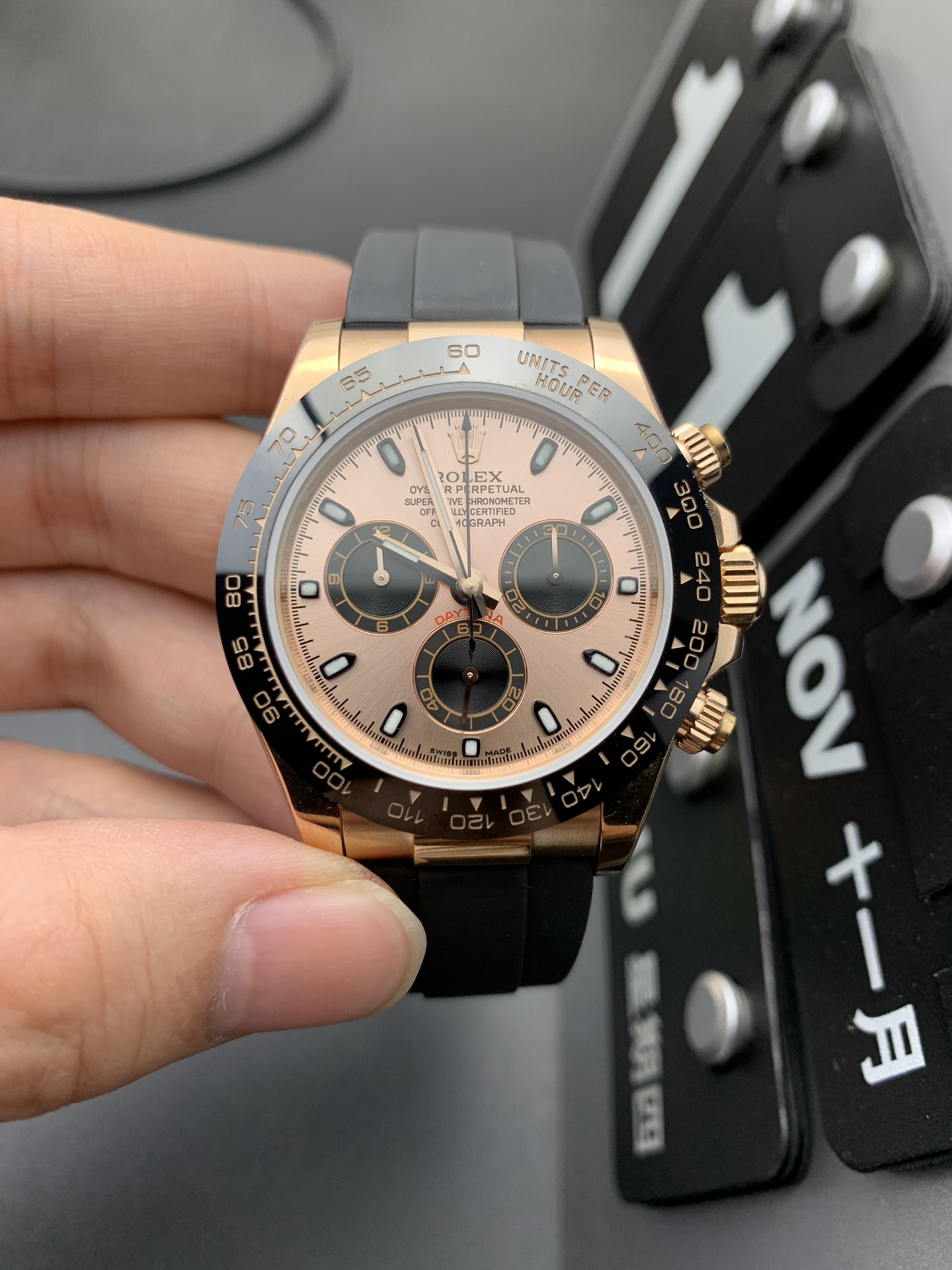 Rolex 7750玫瑰金迪