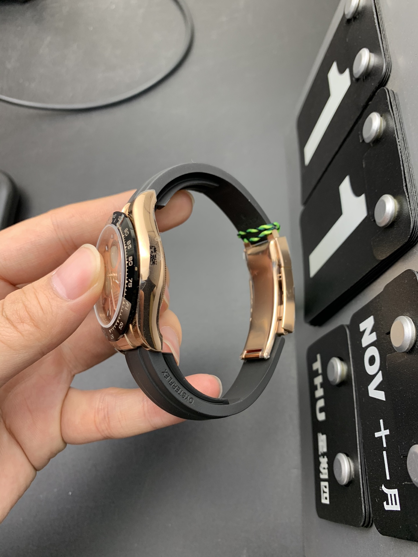 Rolex 7750玫瑰金迪