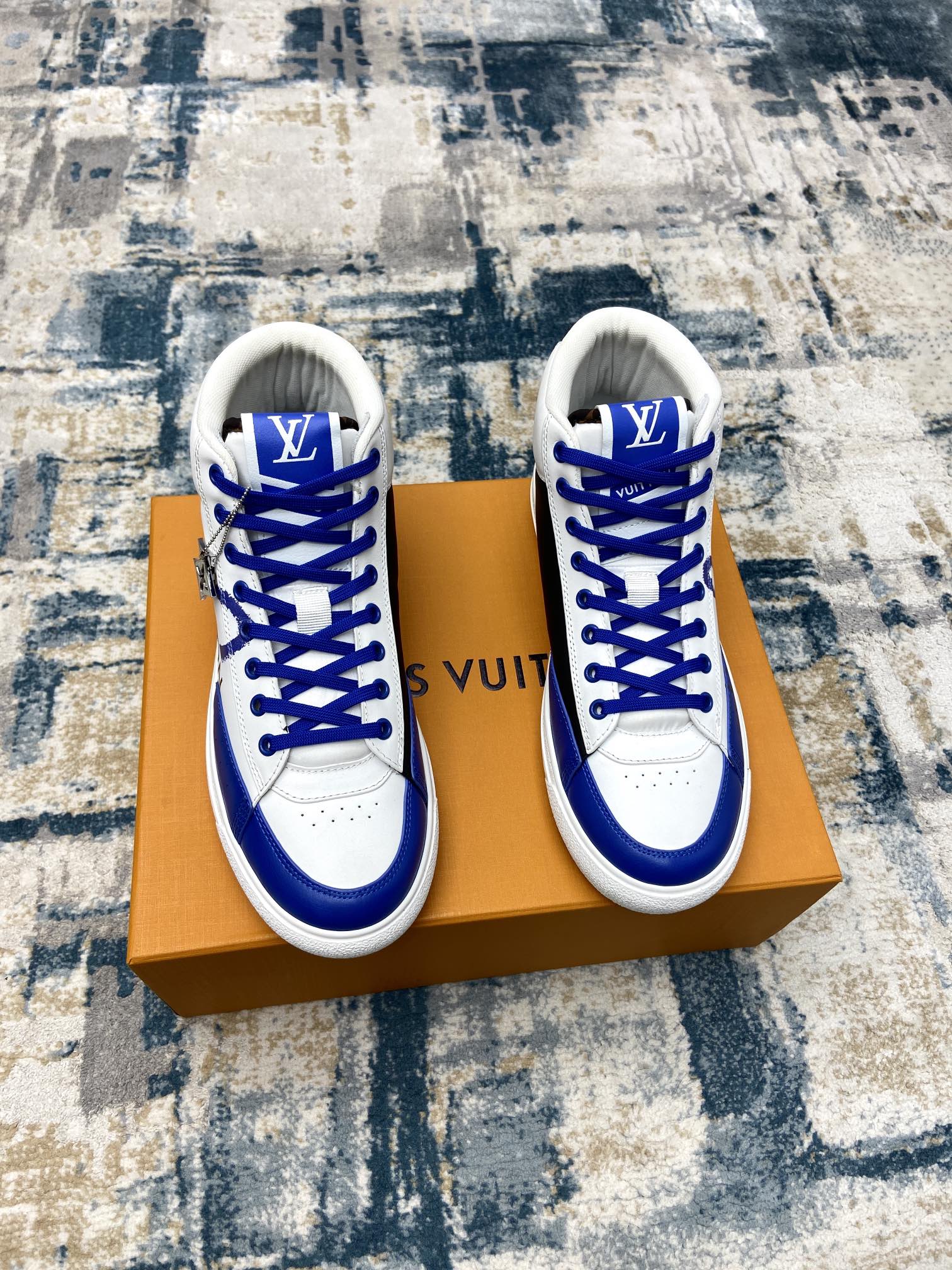 Buy First Copy Replica
 Louis Vuitton Skateboard Shoes Casual Shoes Unisex Cowhide Rubber Fashion High Tops