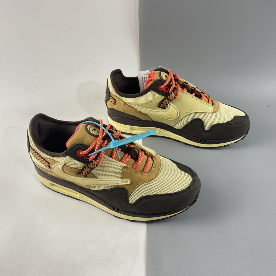 P380  Travis Scott x NIKE Air Max 1 ”Cactus Jack” 慢跑鞋DO9392-200