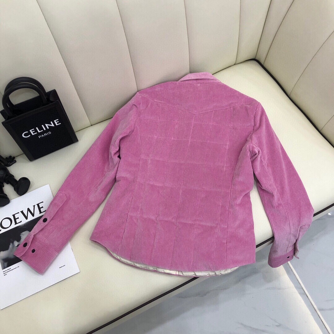 Moncler灯芯绒90鹅绒羽绒外套