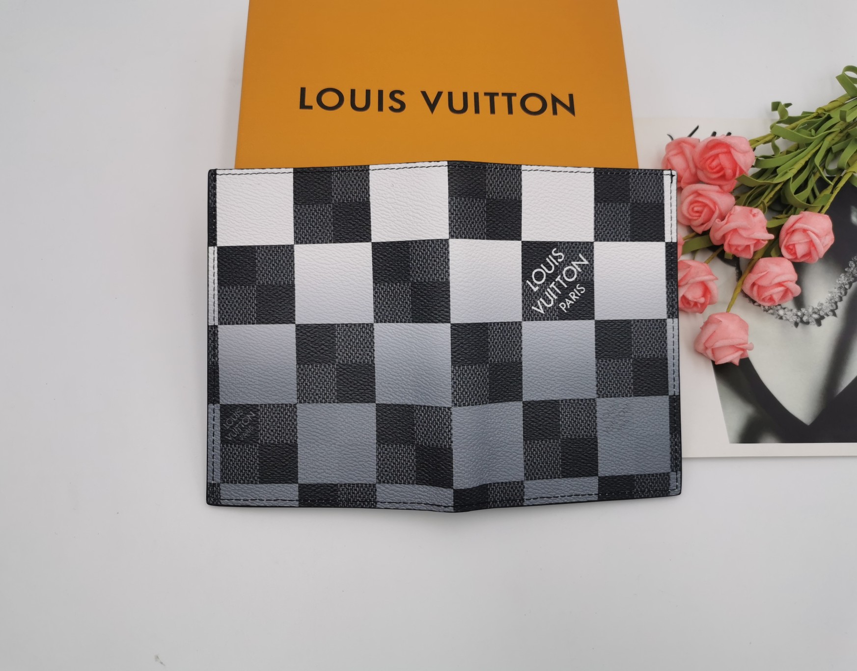 Passport cover leather detail