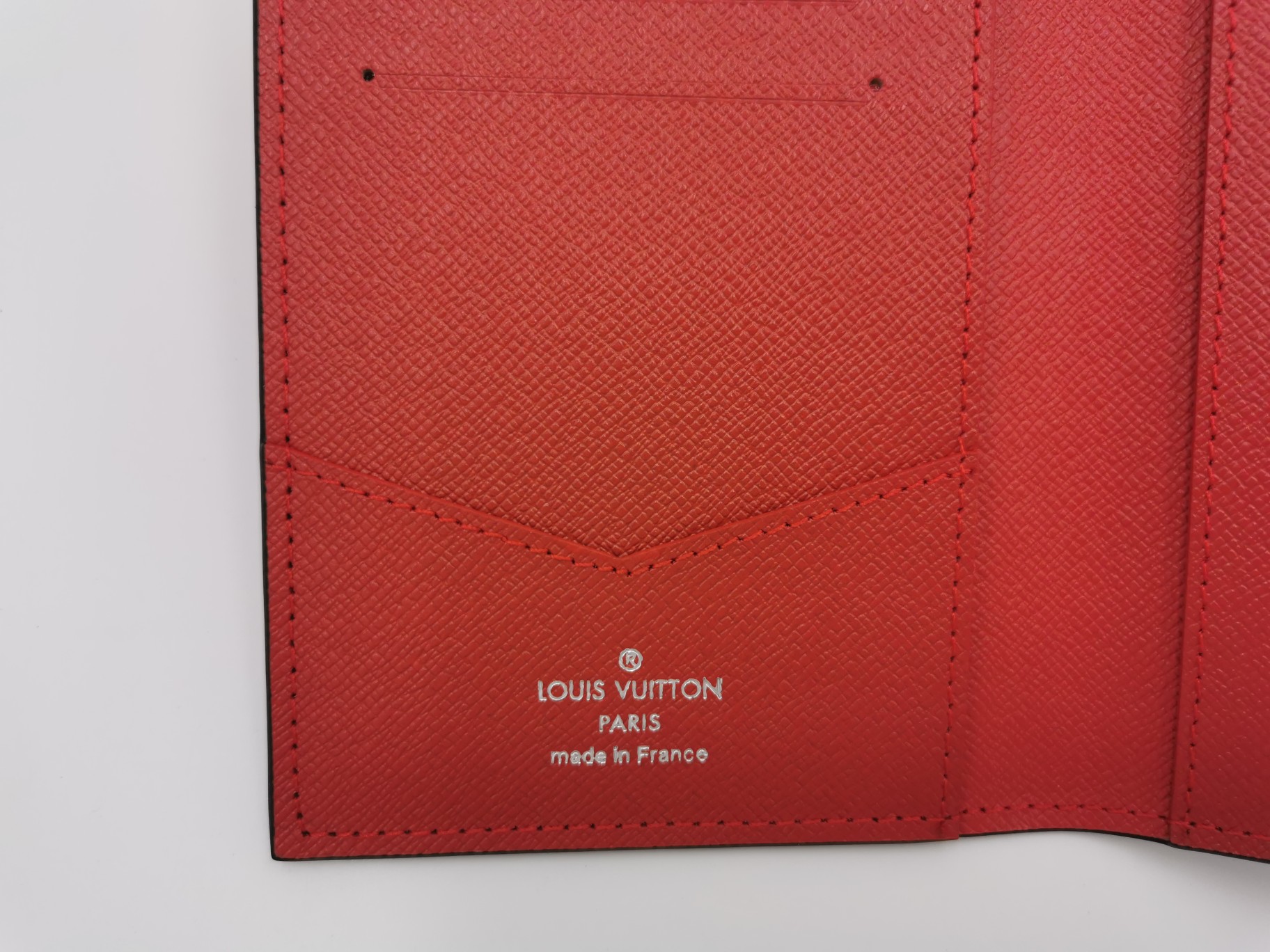 Leather passport wallet presented for gifting