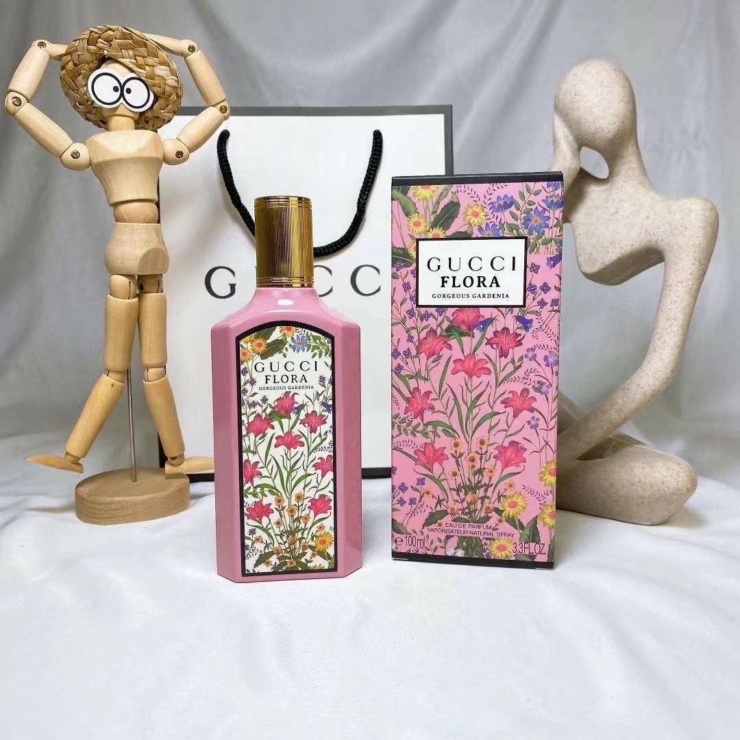 ¡52! Nuevo producto de GUCCI 2021 Flora Gorgeous Gardenia edición limitada para mujer, perfume duradero intenso 100ml. …