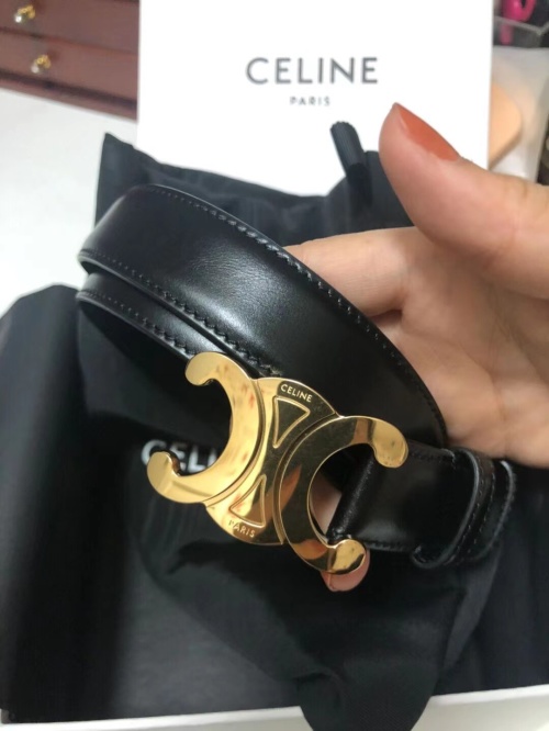Celine Triomphe Logo Calfskin Leather Belt Unisex Fashion Belts 1 Celine Triomphe Logo Calfskin Leather Belt Unisex Fashion Belts
