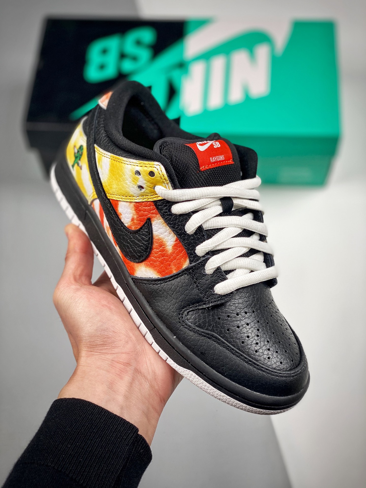 NK Dunk LOW Raygun alienígena material de capa superior original, molde exclusivo procesado por destilación, ofrece mej…